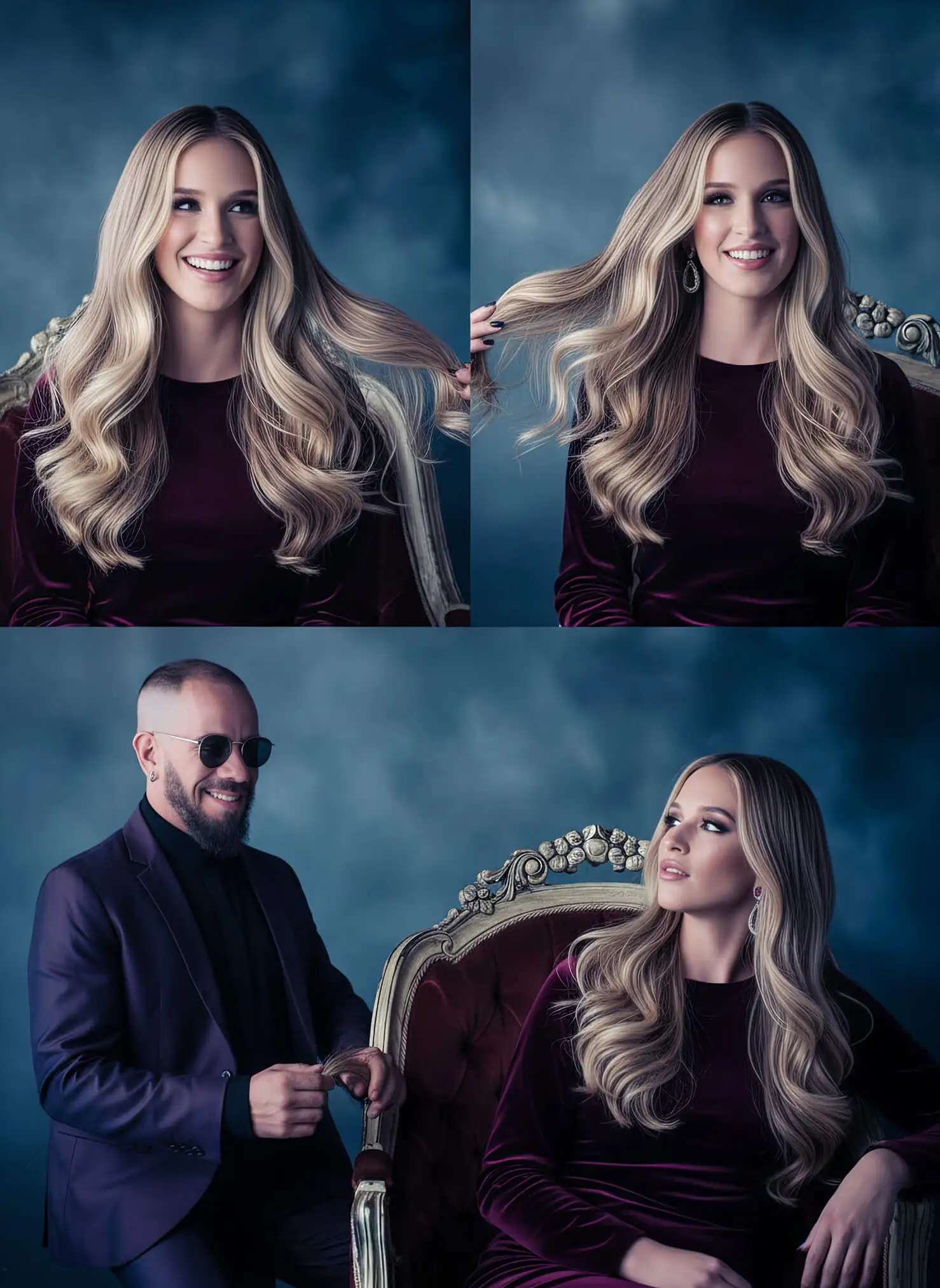 Resultado de balayage en Bogotá realizado por El Mago del Color